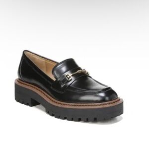 Sam Edelman Black Laurs Platform Lug Sole Loafers